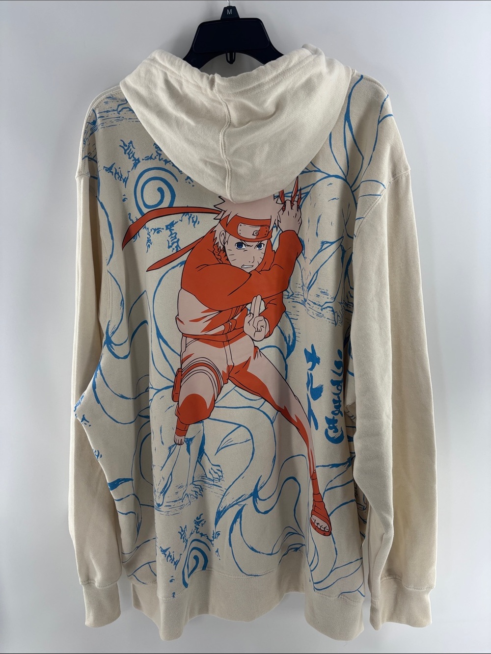 Mens Naruto Graphic 3XL Pullover Hoodie